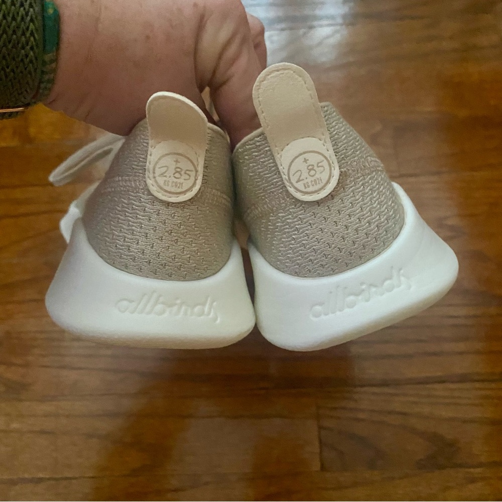 Allbirds SuperLight Tree Runners Beige Knit Sneakers - Picture 5 of 7